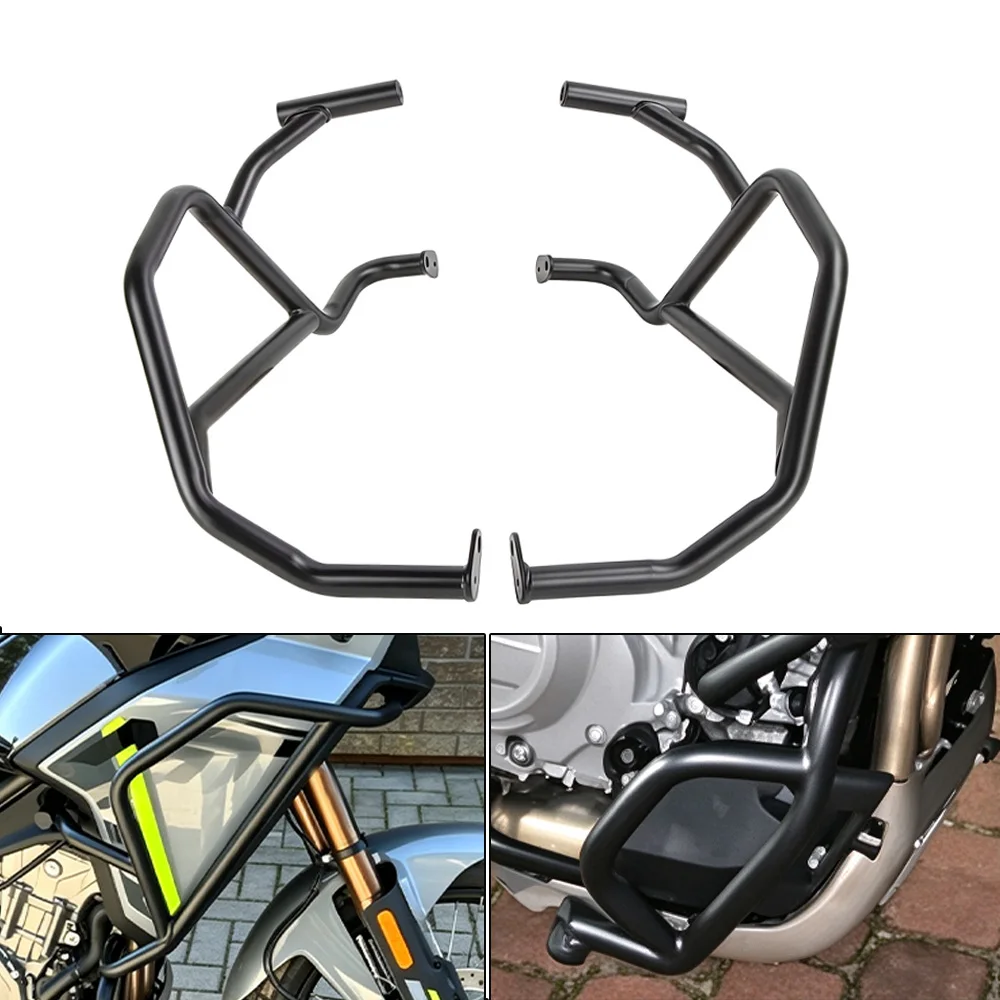 Motorcycle MT450 Upper/Lower Engine Guard Crash Bar Highway Protector For CFMOTO 450MT 450 MT MT 450 Frame Protection Bumper