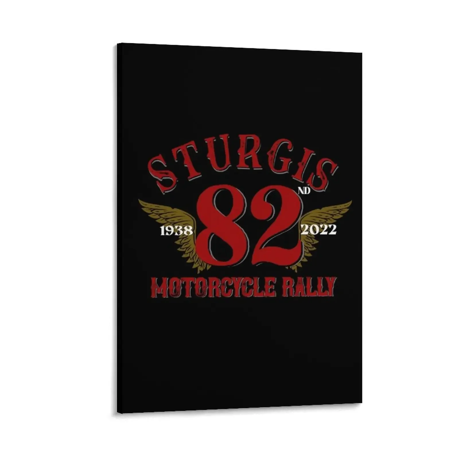 

Vintage style 82nd Sturgis South Dakota Motorcycle Rally 2022 Canvas Painting Wall posters decorative frames wall room
