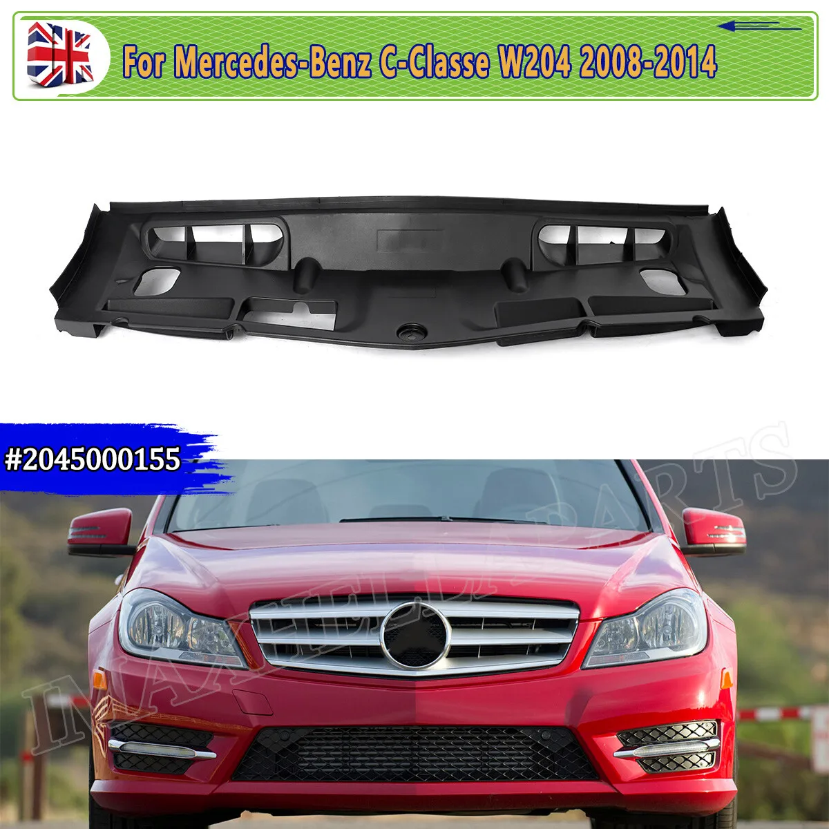 

Water Tank Cover Plate FOR MERCEDES BENZ W204 C CLASS C220 CDI 2008 2009 2010 2011 2012 2013 2014 RADIATOR TOP AIR GUIDE TRIM