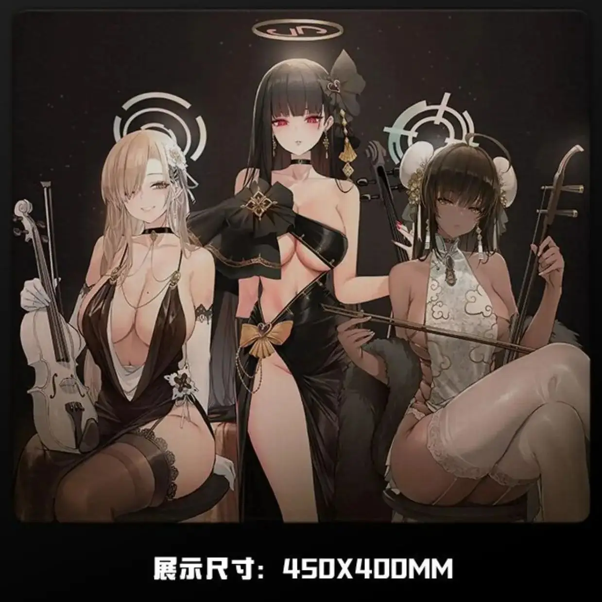 Sexy Musician Glass Mousepad Sora Game Mouse Pad Customized Pattern Tempered Smooth Gaming Desk Mat Fps Esports Office Gaming
