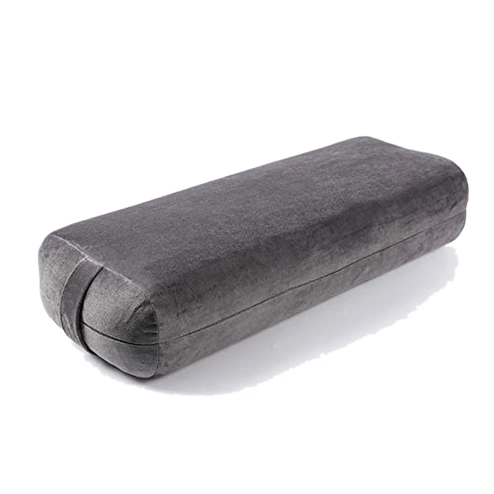 Almohada de refuerzo de Yoga para meditación y soporte, cojín de Yoga Rectangular, accesorios de Yoga lavables a máquina