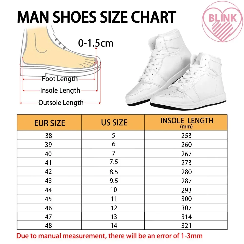 Custom New PU Boots Winter Snow Boots Men Casual Shoes High Top Sneakers 3D Print Custom Logo All Print Design DIY Free Design