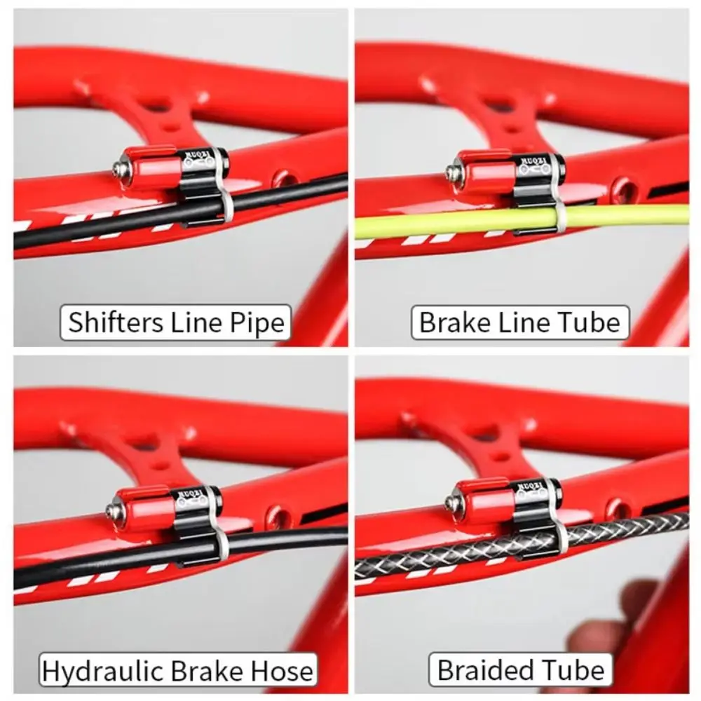 5PCS Conversion Clip Bike Cable Guide Adapter Adapter Clip Aluminum Alloy Bike Cable Grip Variable Speed Cable Guide