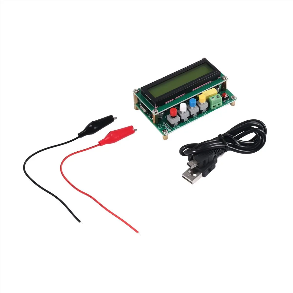 Jan.Lc100-A Digital Lcd High Inductance Capacitance L/C Meter Capacitor Tester Frequency 1Pf-100Mf 1Uh-100H Lc100-A + Test Clip