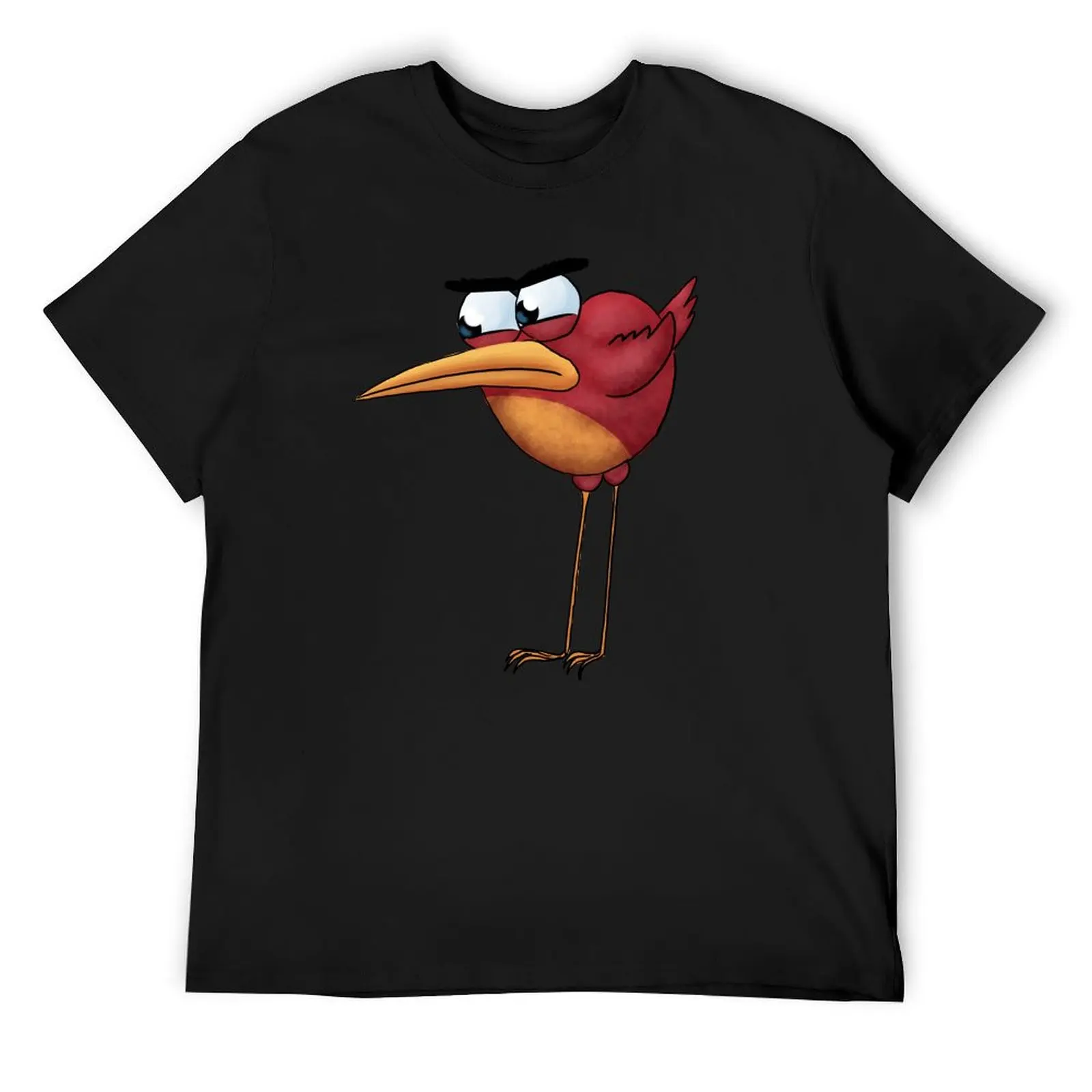 

Grumpy bird T-Shirt oversize t-shirts man Funny t-shirt anime figures men clothings