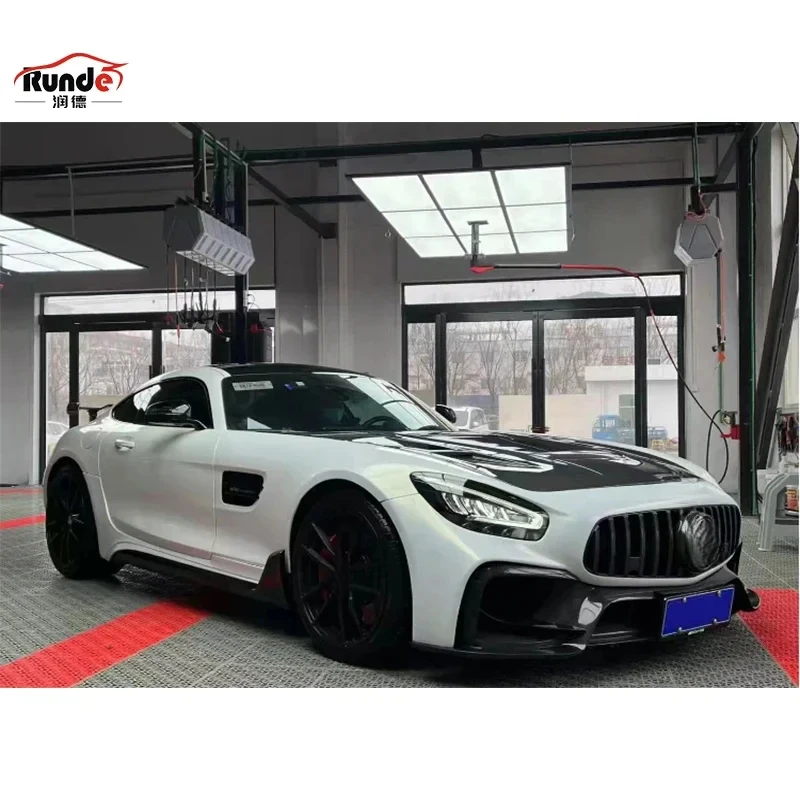 Runde قطع غيار السيارات ل 2014-19 GT GTS ترقية IMP نمط طقم الجسم سيارة الوفير الجبهة الشفاه الجانب تنورة المفسد هود #4