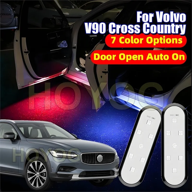 Fit for Volvo V90 Cross Country 2017-2026 Wireless LED Car Door Light with a Magnetic Mount and a USB Rechargeable Battery