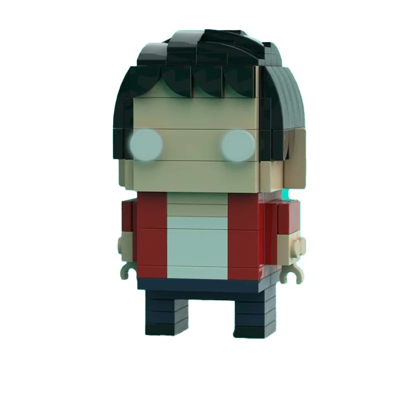 

139, знаменитые игровые персонажи, черные волосы, Brickheadz, строительные блоки, модель, детские креативные развивающие изысканные рождественские подарки