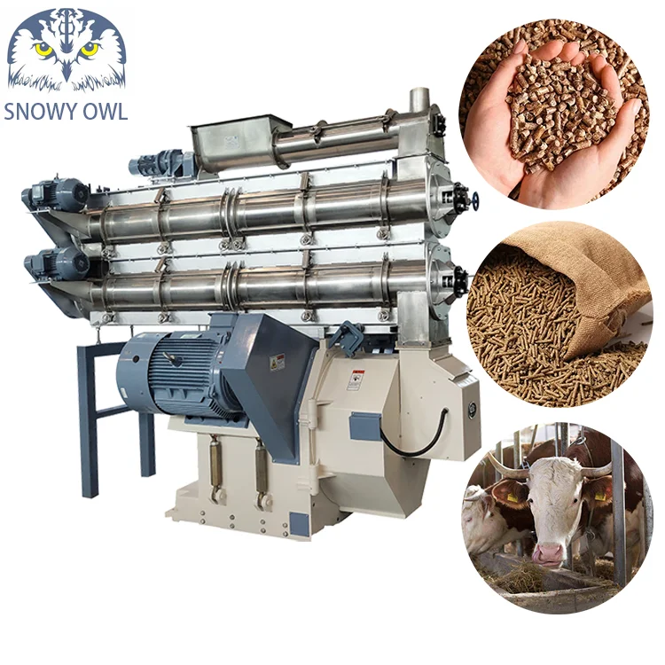 Farm Feed Equipment Ring Die Pellet Mill Cattle Chicken Poultry Feed Machine for Feed Line