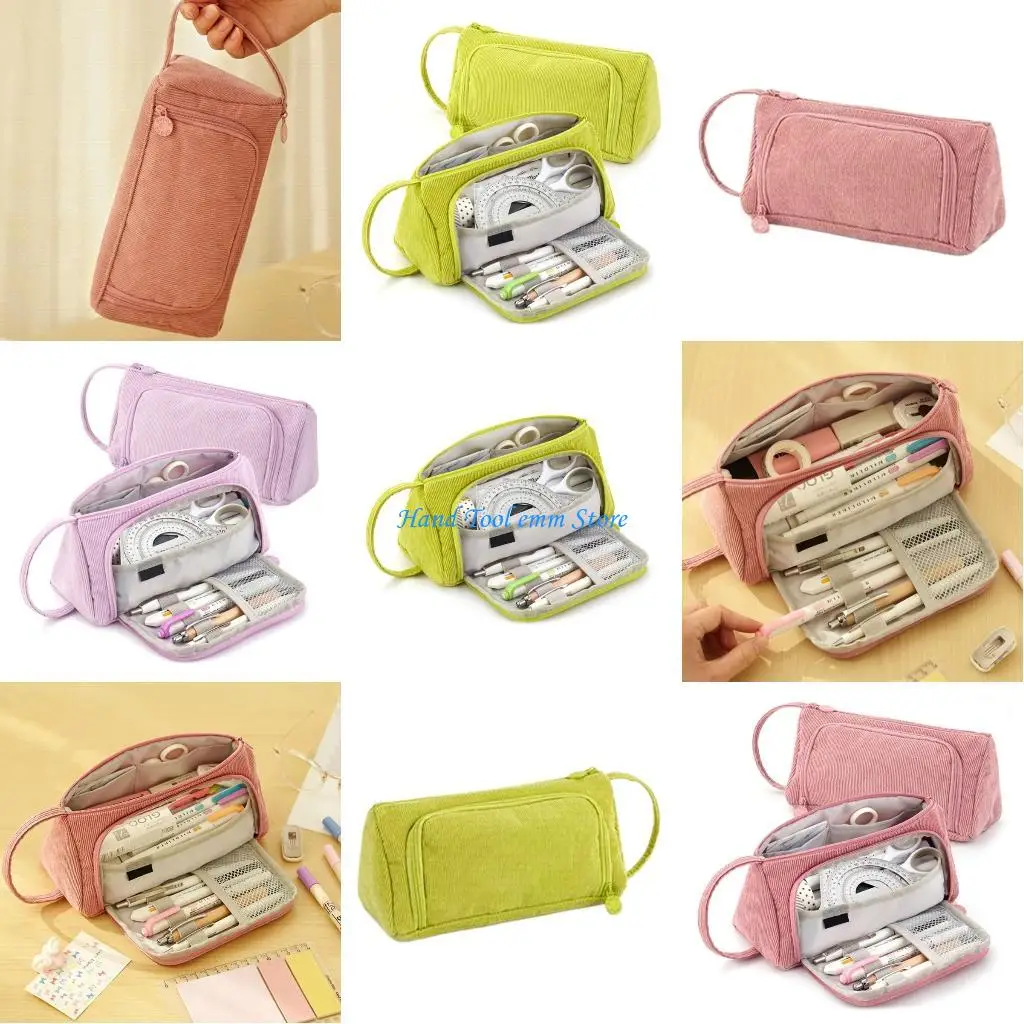 

H37F Large Capacity Pen Case Multifunctional Expandable Compartment Pencil Organizers