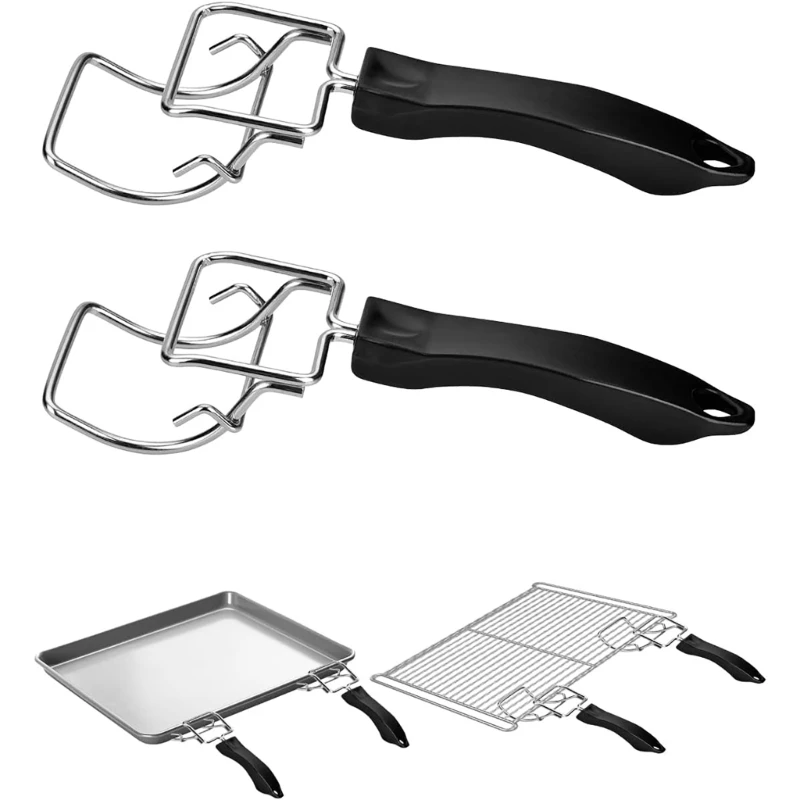 2Pcs Grills Extractor Grills Clip Oven Clip Oven Clip Oven Tray Handle