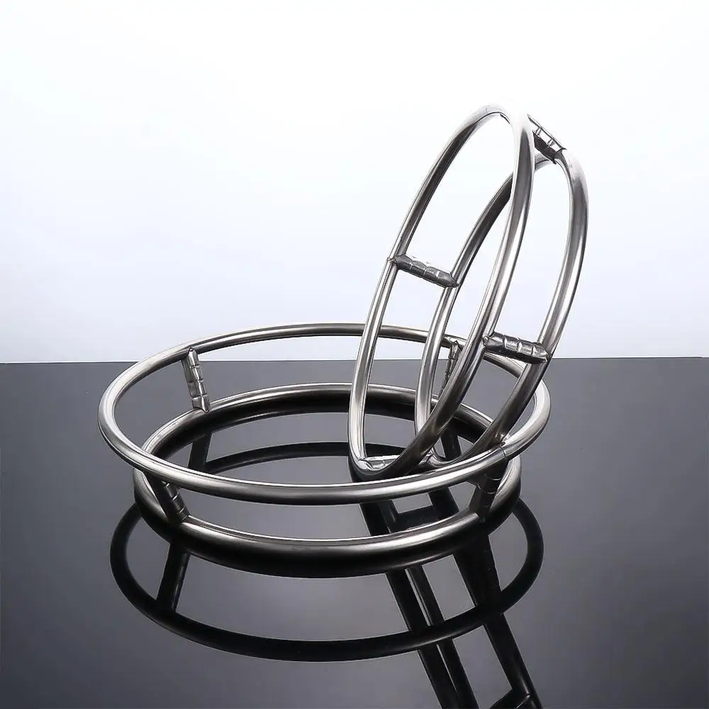 High Quality 1Pcs Diameter 23/26/29cm Ring Rack Double Anti-scald Holder Wok Rack Kitchen Supplies Shelf