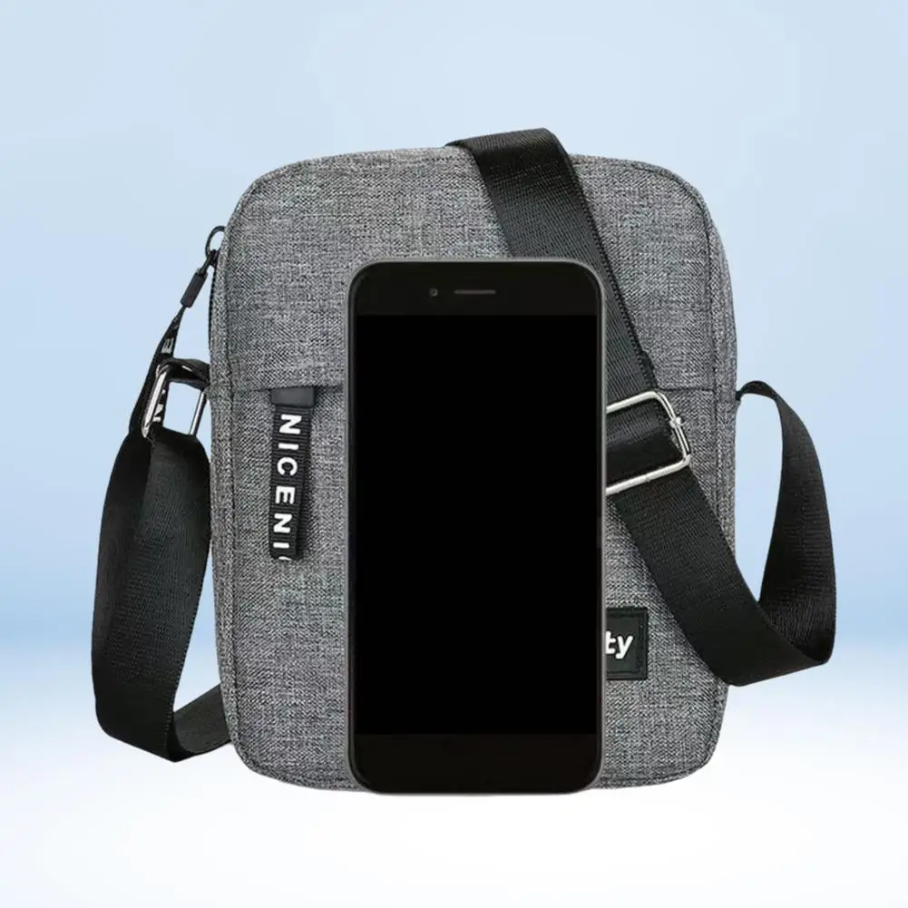 Simple Mini Crossbody Handbags Bag Men's Nylon Shoulder Side Bag for Men Messenger Phone Sling Bag Husband Chest Pack Wallet