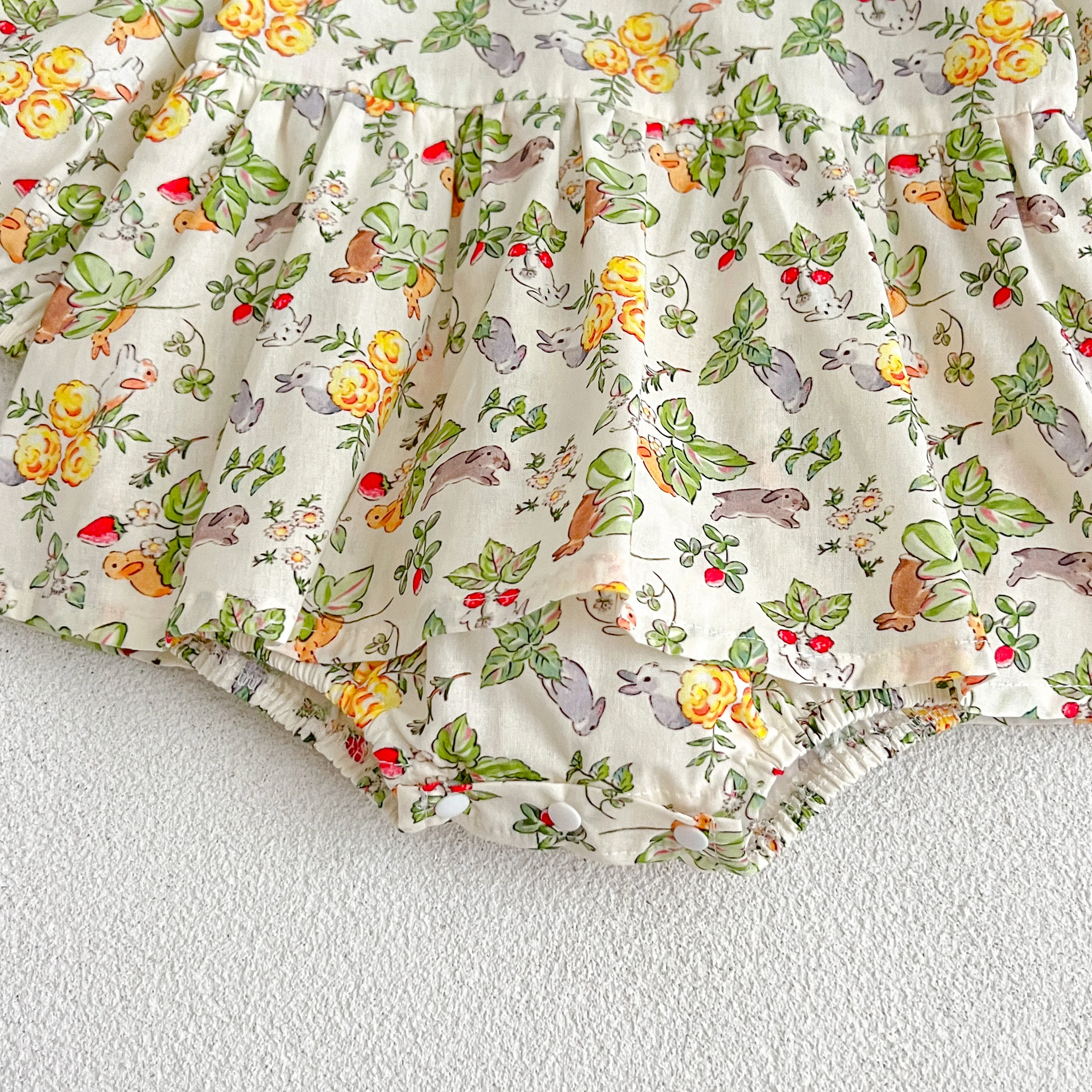Familien look Frühling Blumen kleid Baby Mädchen bestickt Pandora Kragen Baumwoll kleid Baby Mädchen Blumen Bodysuit Schwestern Look Kleidung – Detail 24