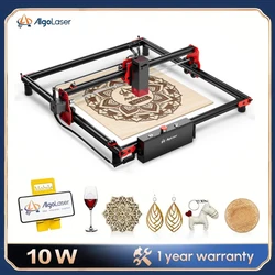 10W Algo High-Precision Laser Engraver Machine Wi-Fi Control Air-Assist Quick Focus for DIY, Hobby, and Small Business Projects