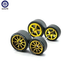 1Set 1/64 Alloy Car Staggered Front Small Rear Large Wheel 11.2mm+13mm BMS Serie Gild/Silvering/Golden/Silver For Hot Wheel