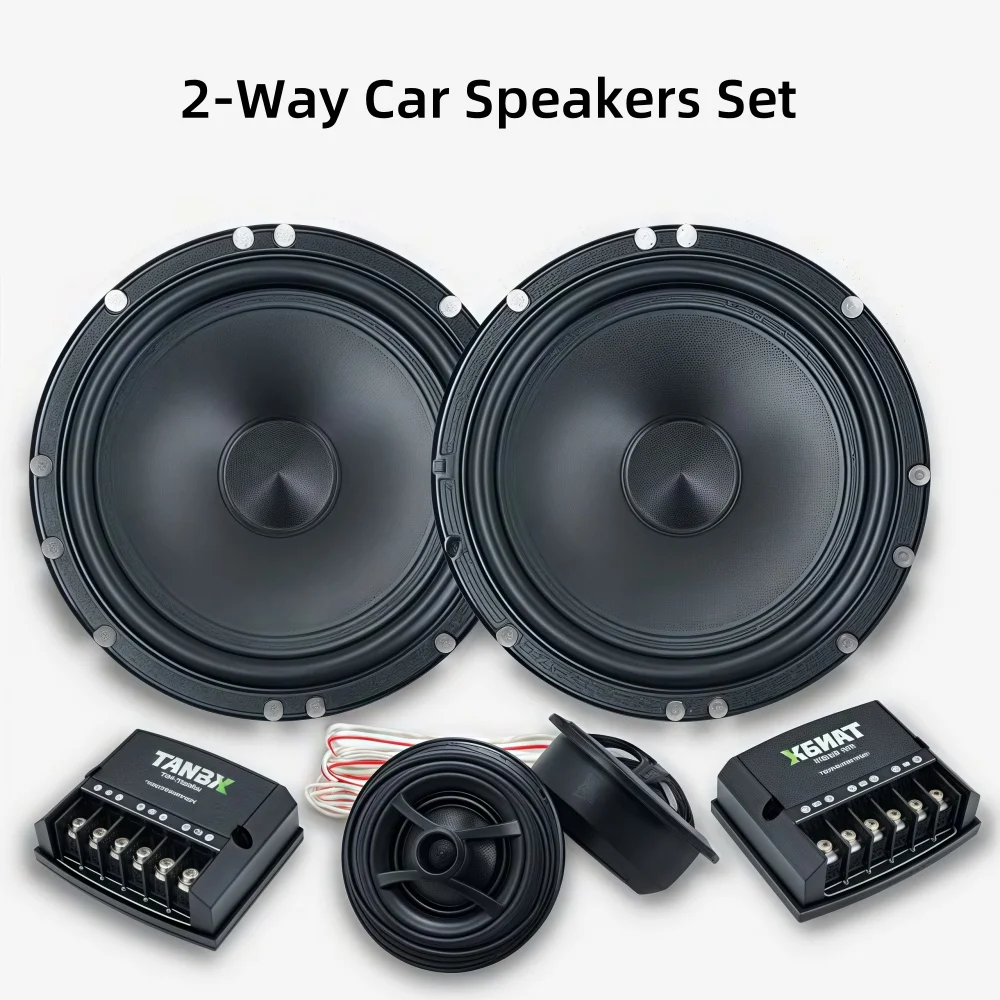 180W Car Speakers Set 6.5 Inch 2-Way Subwoofer Automotive Audio Speakers,4 Ohm High Pitch Suitable for Car Audio Modification