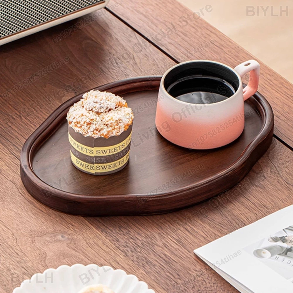 Wooden Decorative Serving Tray for Coffee Table Home Decor Tableware Fruit Platter Tray Japanese wooden Tray Serving Ware Food