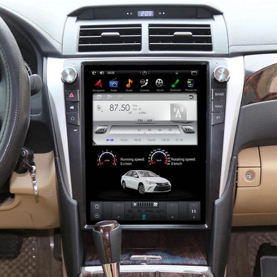 Для Toyota Camry 2012 - 2015 Android 13 8G256G мультимедийный DVD-плеер Carplay GPS навигация Сенсорный экран автомобильное радио