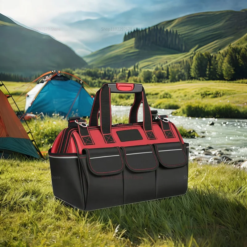 Multifunctional Tool Bag Oxford Canvas Multi-pocket Storage Household Multifunctional Electrician Special Wear Resistant Workbox