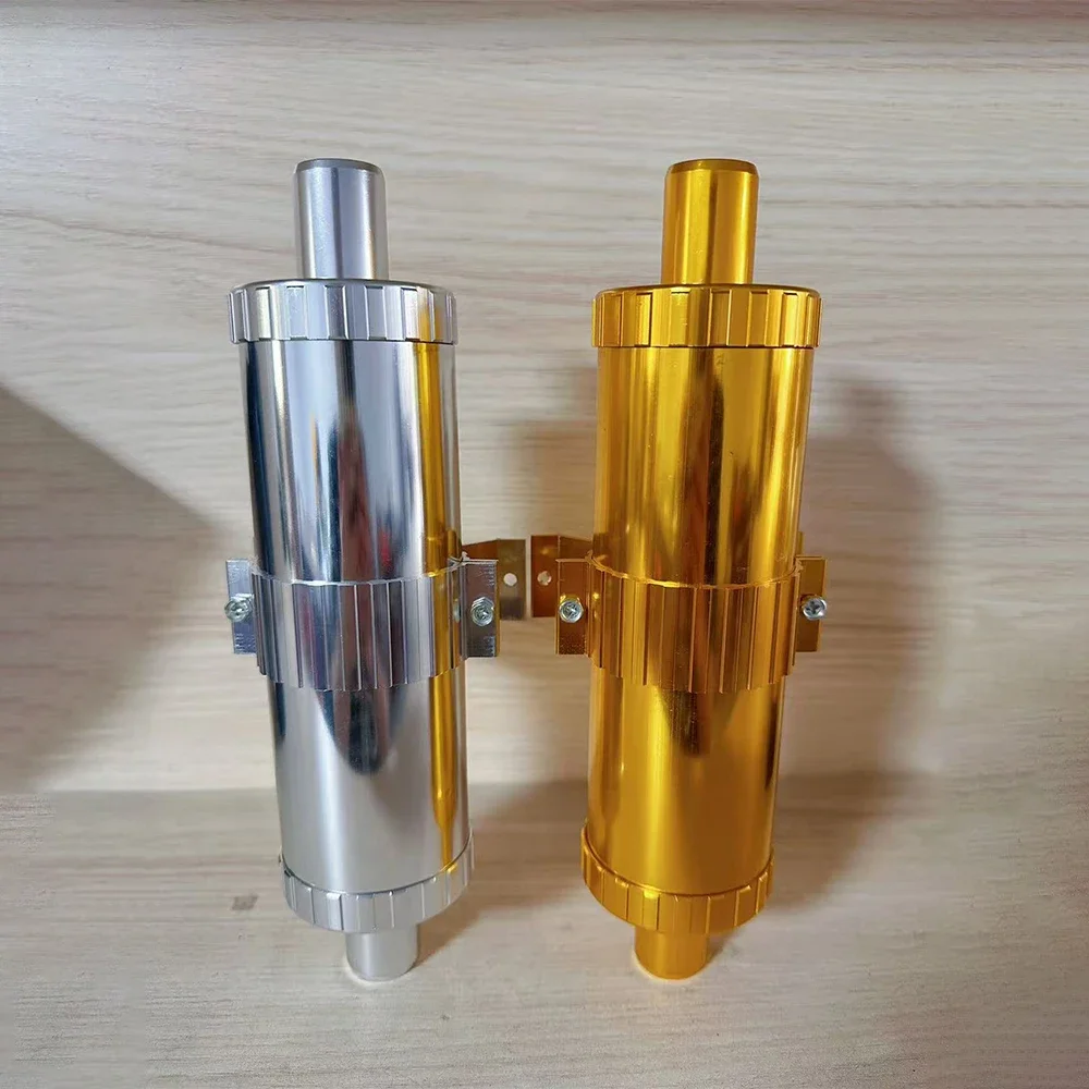 24mm Stainless Steel Muffler Silencers round Exhaust Pipe with Bracket for Air Diesel Parking Heater Car Truck Caravan Camper