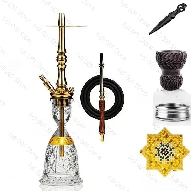 Water pipe single-tube kettle, planet gold stainless steel, high-end gift box