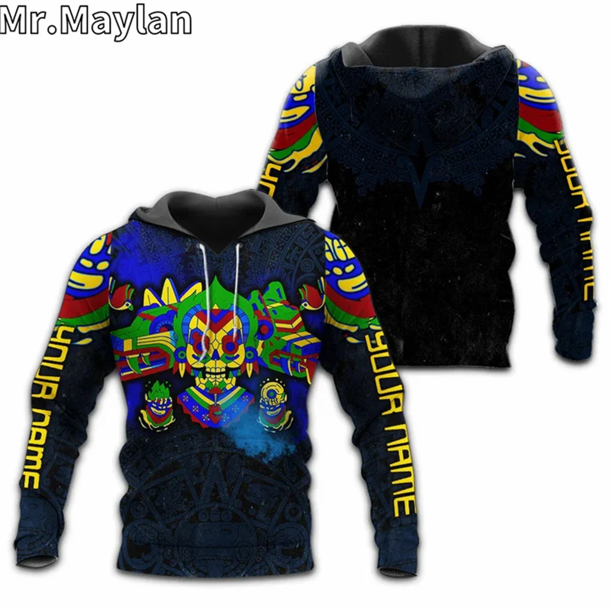 

AZTEC Mexico CALAVERA MISTICA MAYA Art 3D Printed Unisex Hoodie Men Sweatshirt Streetwear Zip Pullover Casual Jacket Tracksuits