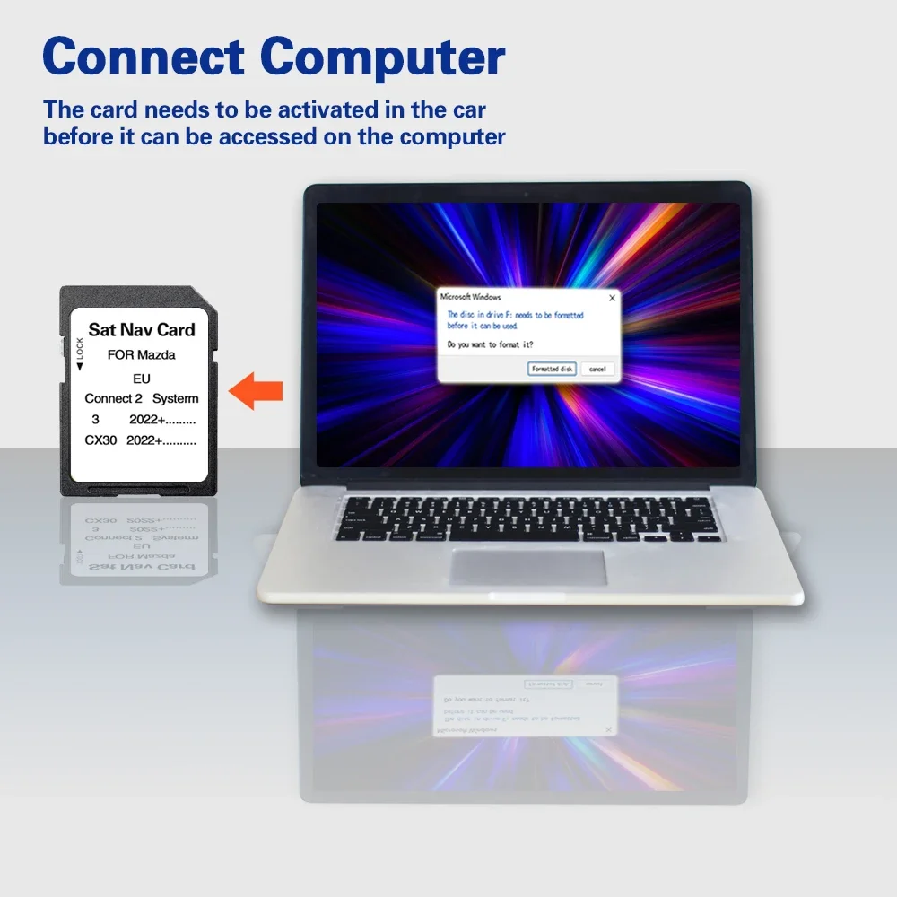 SD Card Update Latest Europe Russia Ukraine Turkey Maps Sat Nav for Mazda 3/CX30 2022+ Multimedia Connect 2 Navigation 32GB
