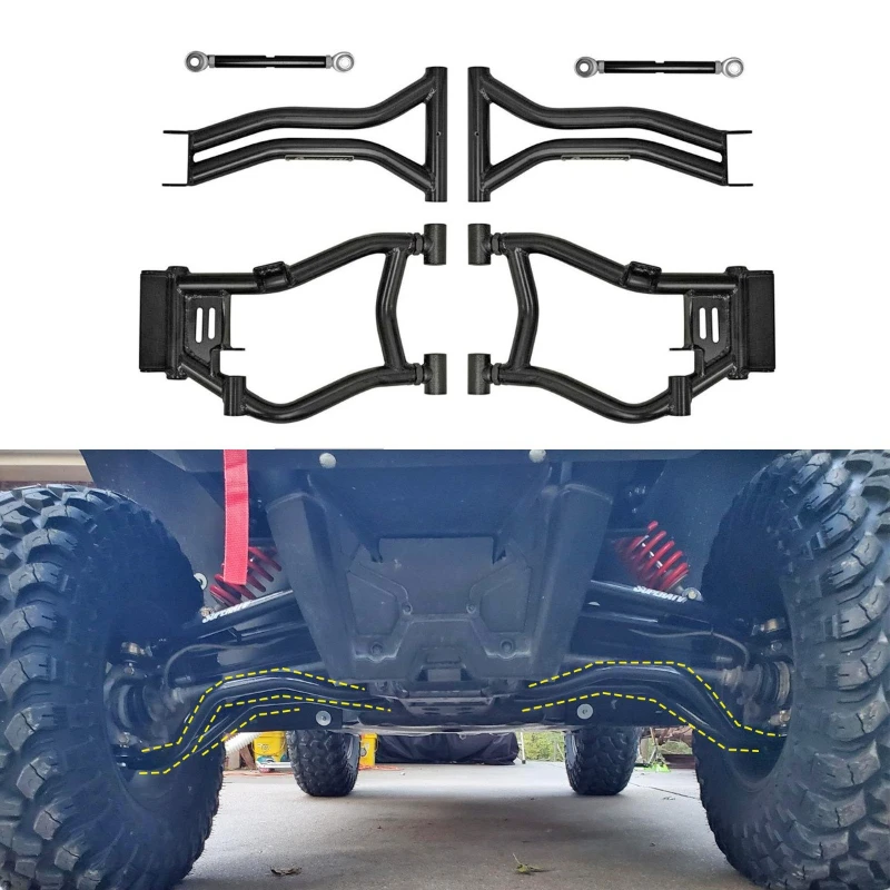 

Adjustable, cross-arm suspension system