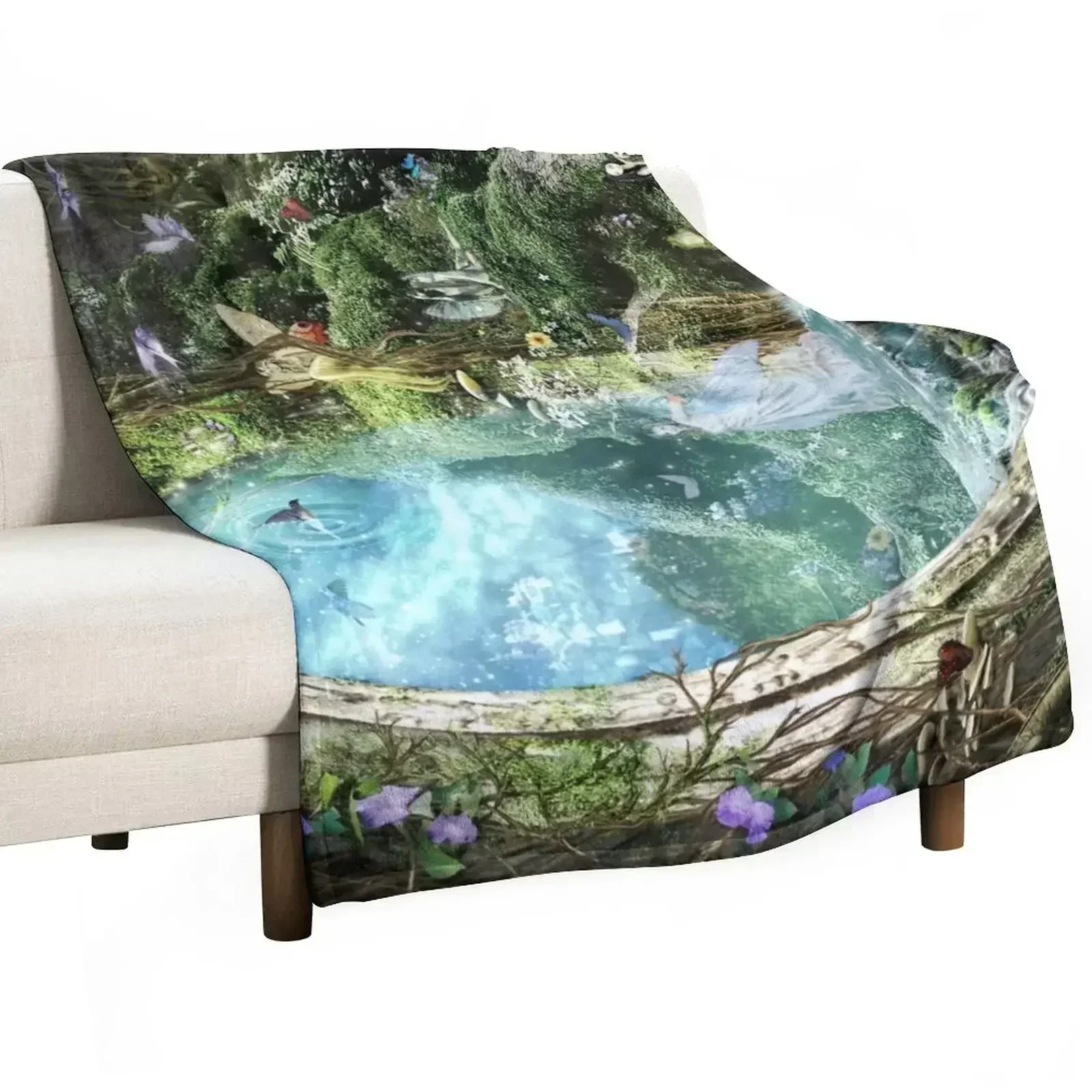 The Swift of Spring Portal Throw Blanket Travel Size Cozy Blanket for Plane Train