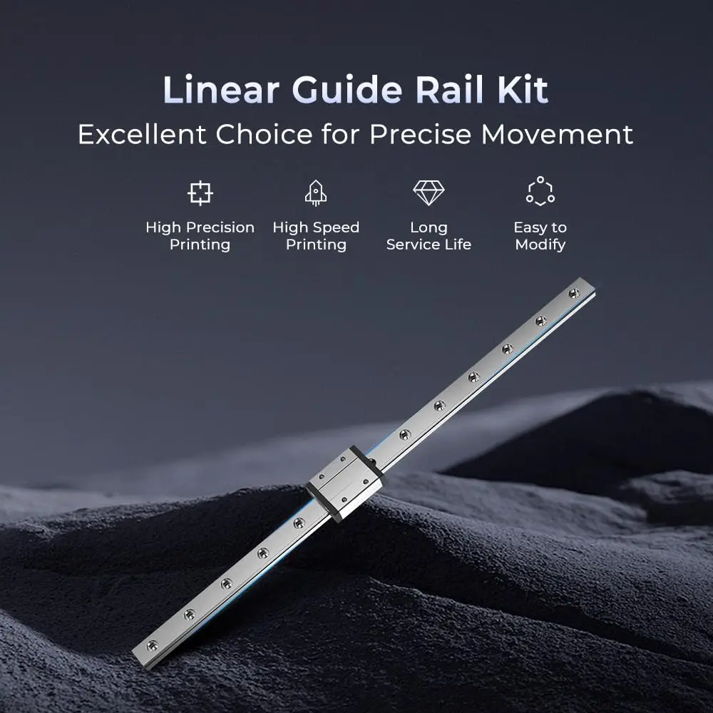 Creality Ender 3  Linear Rail Kit X-axis Rail Guide MGN12C with Mount Bracket Support Sprite Pro kit for Ender3/3 Pro/Ender 3 V2