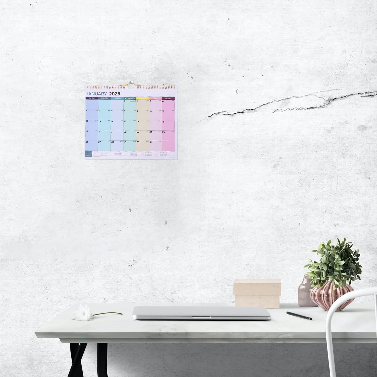 

2025 Calendar Planning Wall Clear Printed Hanging Office Small Daily Large Calendars