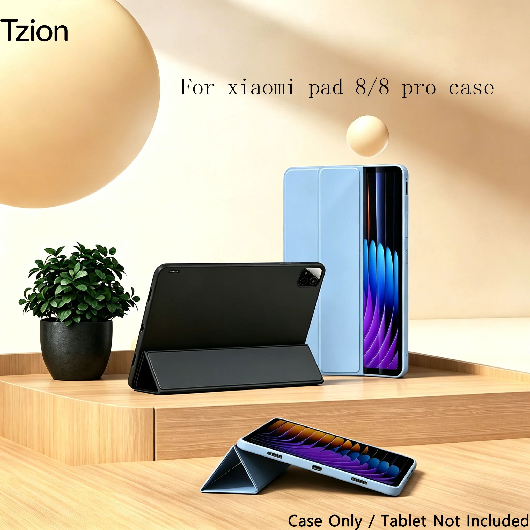 

Чехол для Xiaomi Pad 8/8 Pro, тонкий защитный смарт-чехол с подставкой