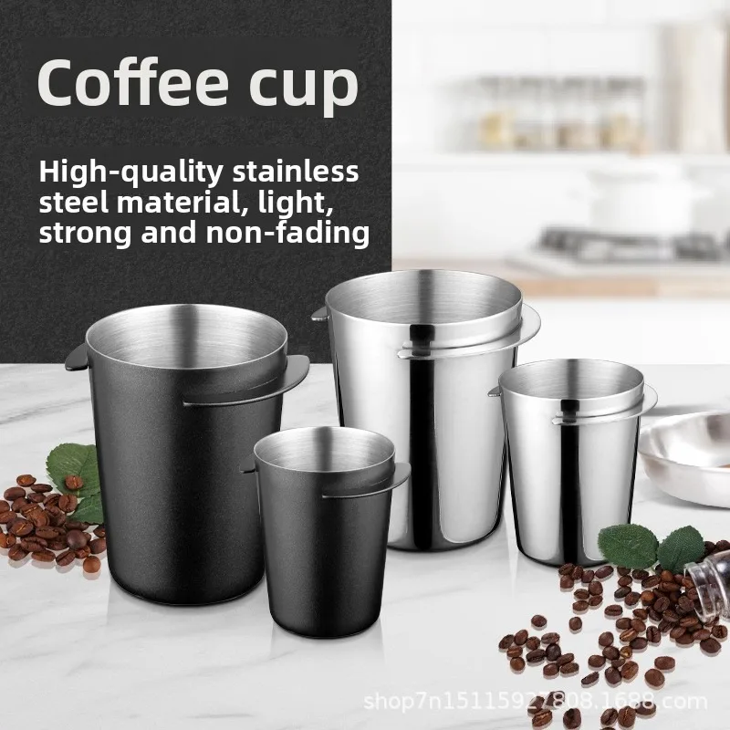 51/58mm Universal Espresso Machine Silver Coffee Coffee Dosing Cup Stainless Steel Coffee Dosing Cup 1pcs