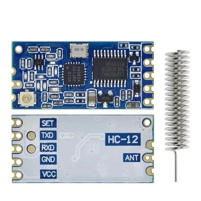 HC-12 433Mhz SI4438 Wireless Serial Port Module 1000m With Antenna Replace Bluetooth