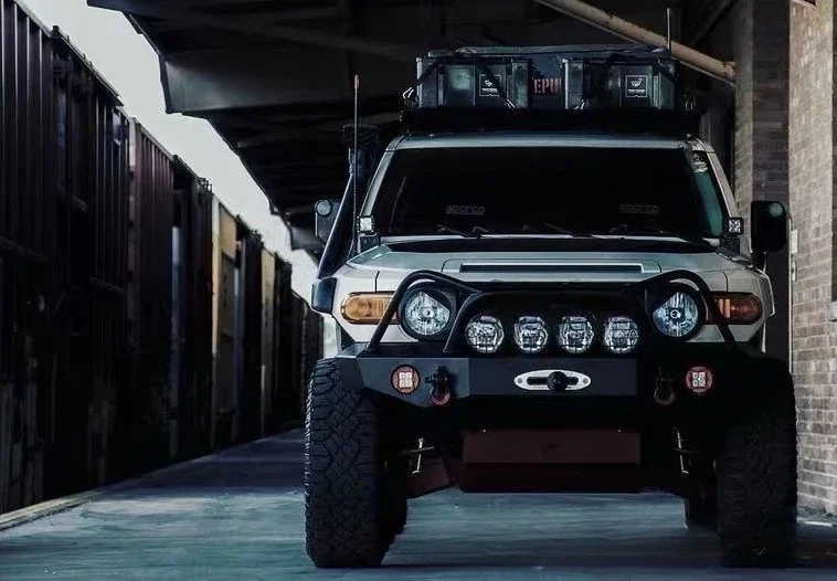 Suitable For Toyota FJ Cool Luze Modified Magnesium Aluminum Alloy Double Bull Bar Front Bumper Cool Luze Modified Front Bumper