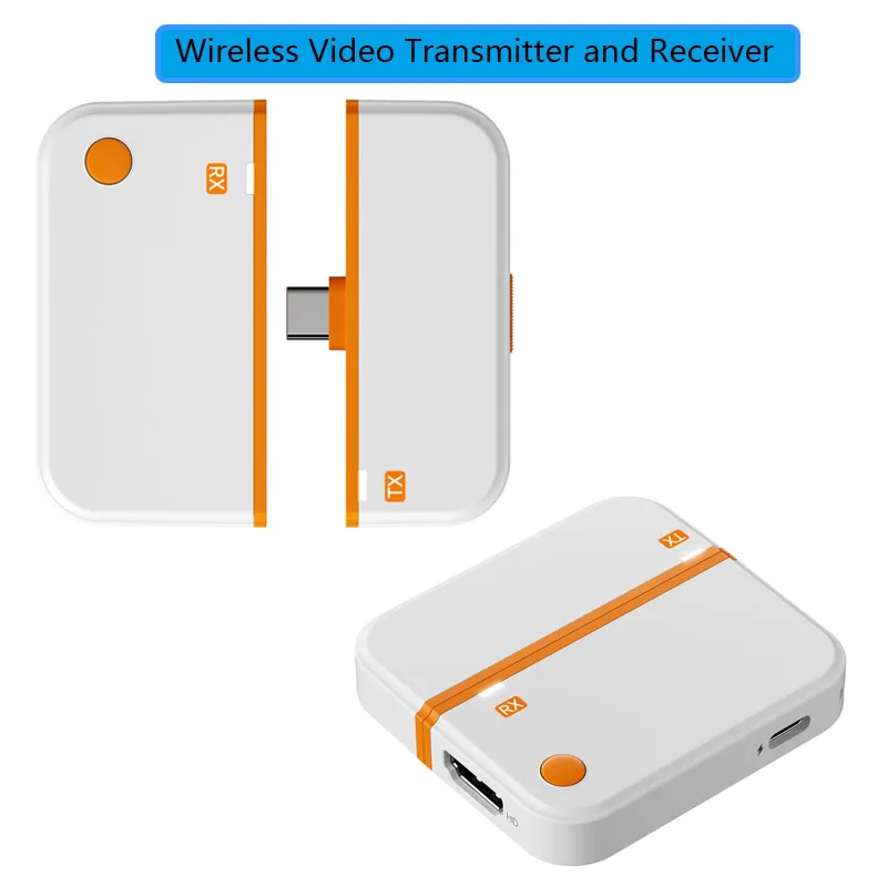 50M Type C Compatible Wireless Video Transmitter Receiver Extender Adapter TV Stick Dongle for Laptop PC Phone TV Monitor