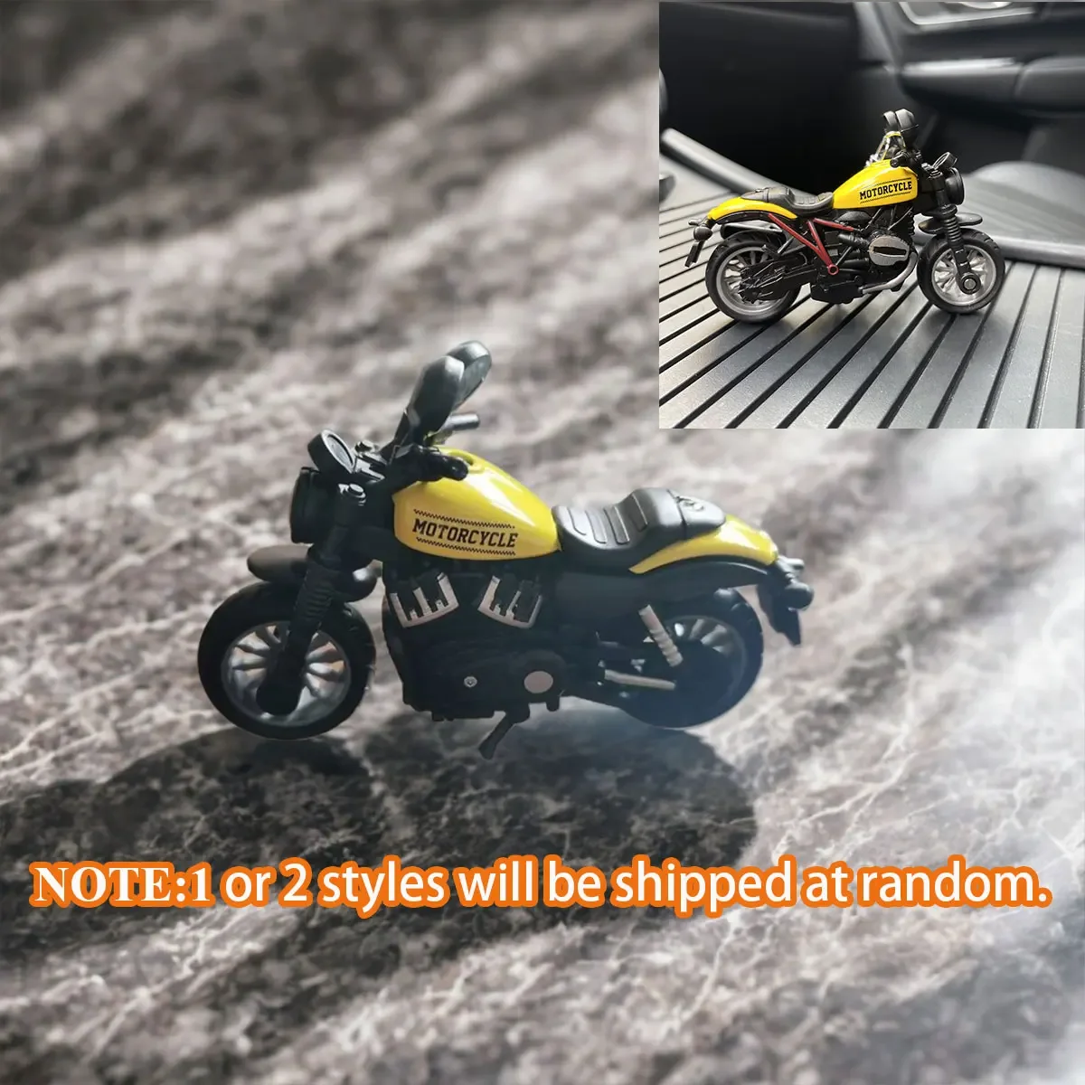 1: نموذج دراجة نارية صغير مجموعة سبائك لعبة صغيرة لهدايا عيد الميلاد تزيين كعكة صبي/فتاة تحمل الملحقات #2