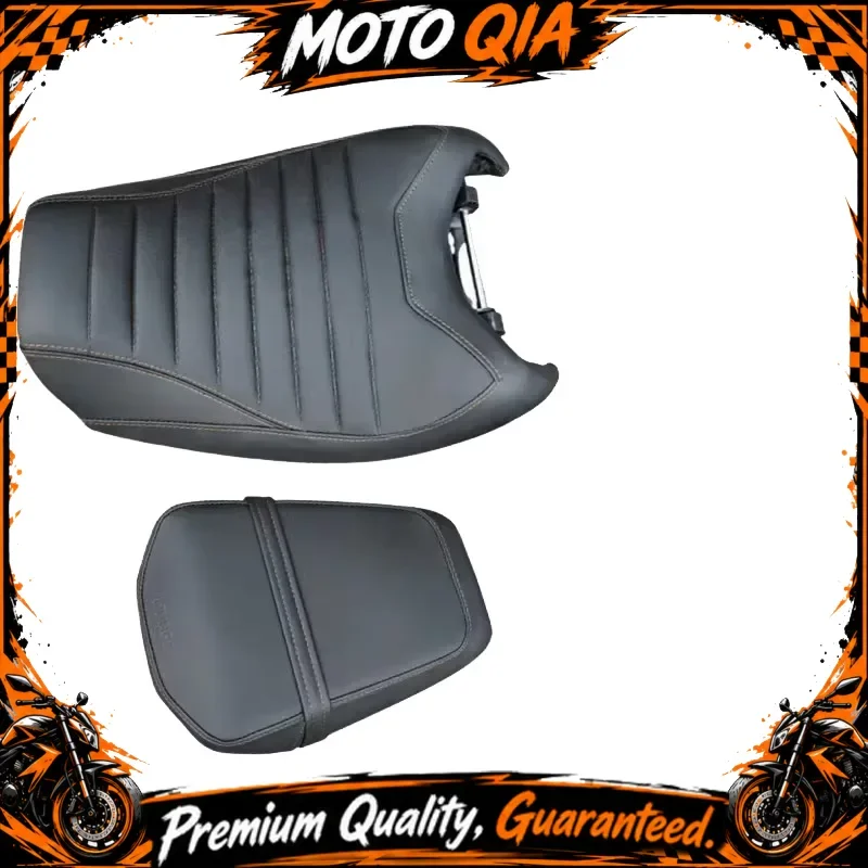 For BENDA ROCK 250 Original Main & Pillion Seat, Leather Motorcycle Saddle Front Rear Cushion Direct Replace Parts
