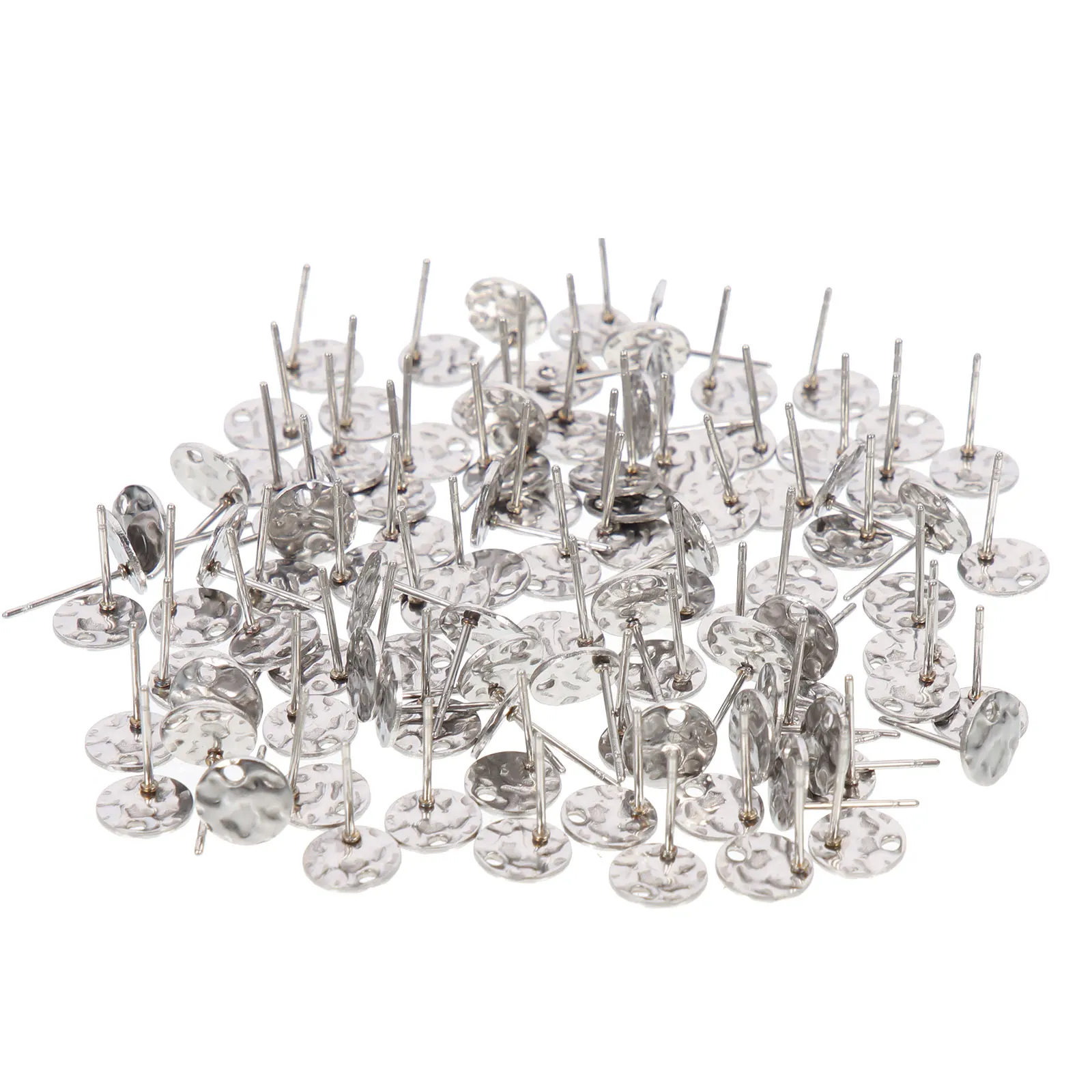 

100 Pcs Earring Charms Pin Unique Occasion Accessories Findings Stainless Steel
