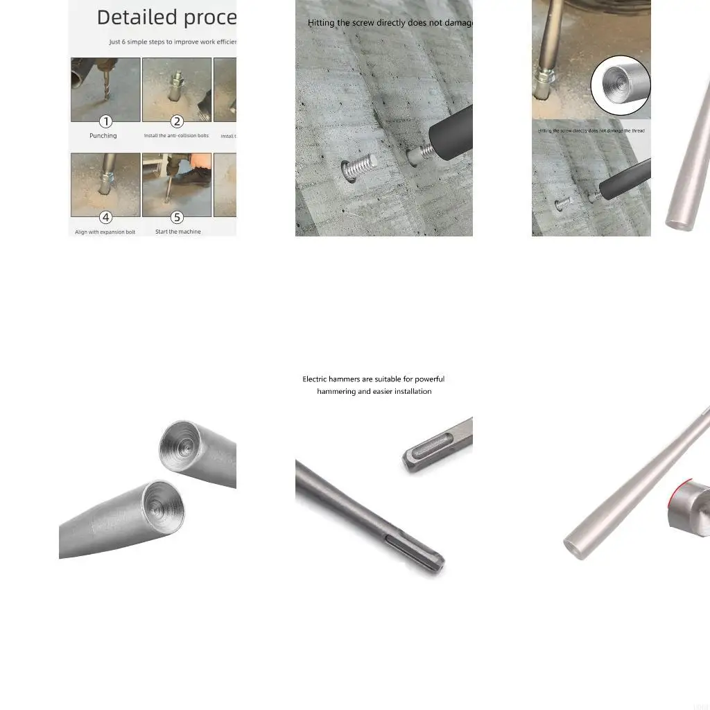 

Expansion Bolt Strikes Anchors Bolt Tool for Secure Anchors Installation in Door Window and HVAC Unit