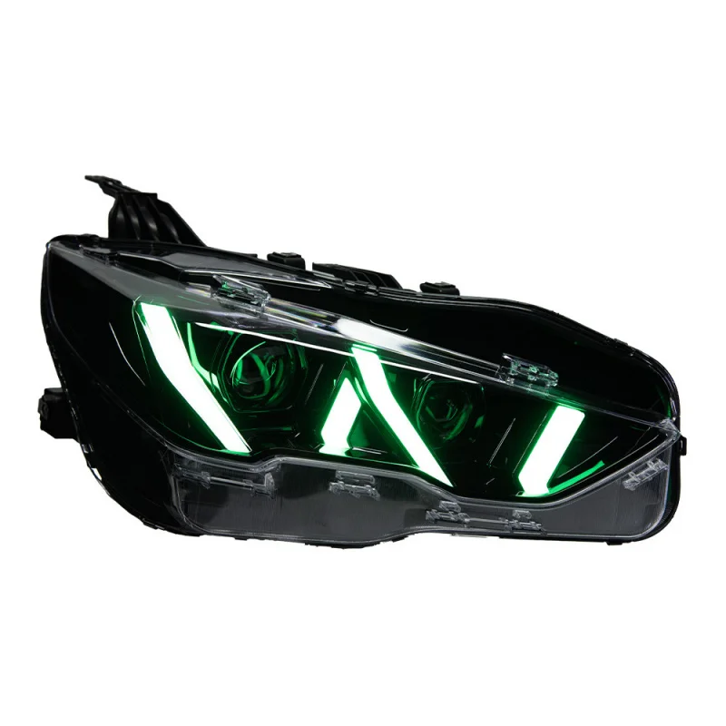 Suitable for 21-24 Trumpchi Shadow Leopard Headlight Assembly Lamborghini Style RGB Colorful Daytime Running Light Flowing Turn