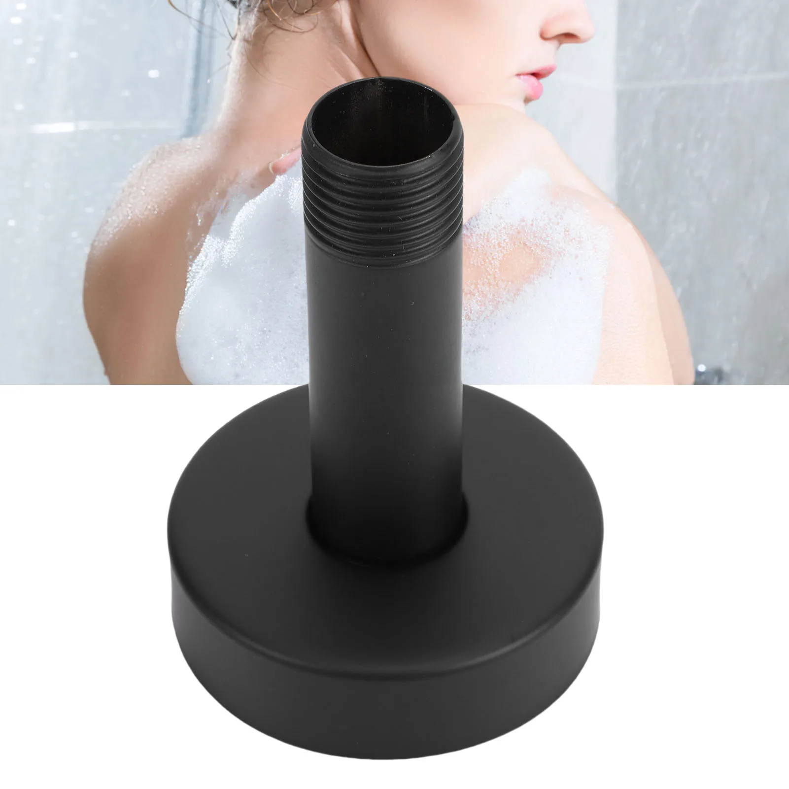 Shower Arm 3 Inch Ceiling Mounted Shower Arm Stainless Steel Straight 14 NPT 1/2 Inch Shower Pipe Arm for Standard Showerhead