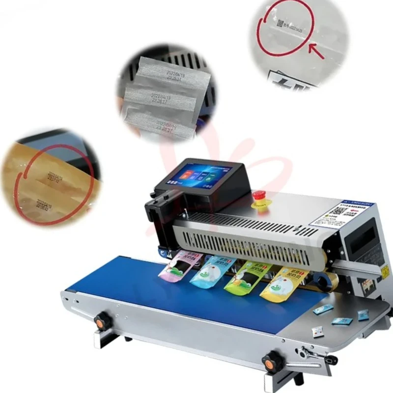 Multi-directional Conveyor Table Widening Heat Sealing Packaging Printing Date Two-dimensional Code Sealing Inkjet Code Machine