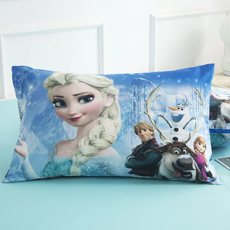 Set biancheria da letto Disney Frozen Elsa Princess Set copripiumino federa singola Twin Size per bambini neonate regali di compleanno