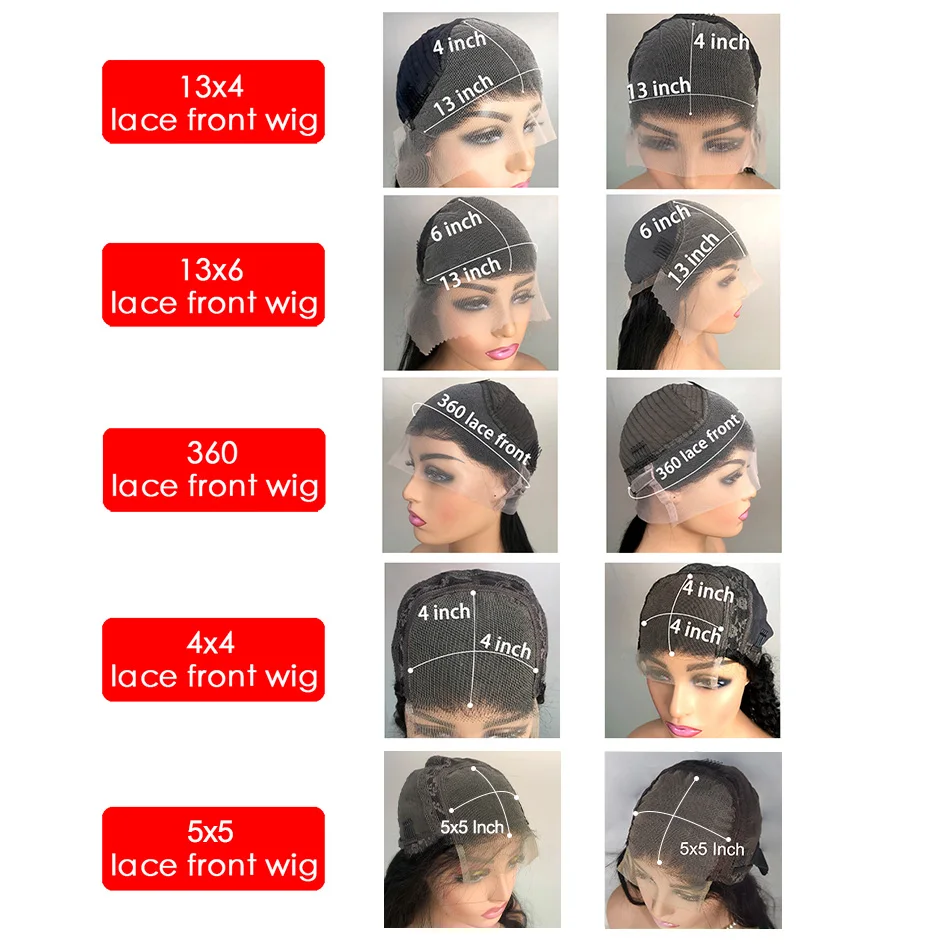 Wig rambut manusia gelombang tubuh transparan 13x4 13x6 HD Wig depan renda pra pencabutan 360 Wig rambut manusia untuk wanita 4x4 Wig penutupan