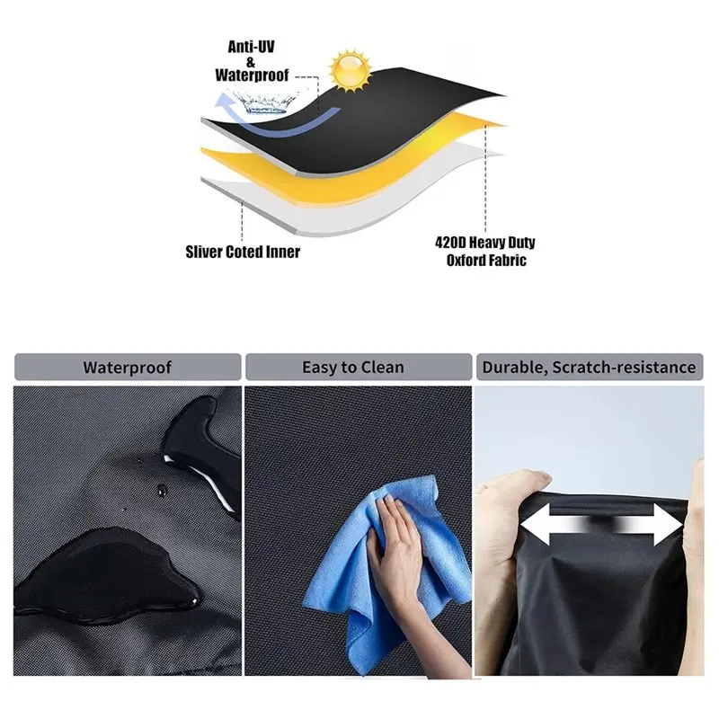 B59B-غطاء تخزين مقاوم للماء لسخان الفناء HAIMMY عالي التحمل للاستخدام المنزلي في الهواء الطلق