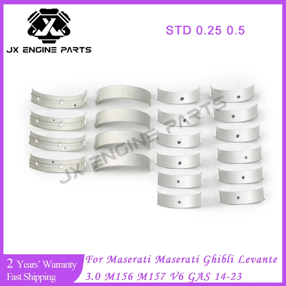 Engine Crankshaft Main & Con Rod Bearing For Maserati Quattroporte Ghibli Levante 3.0L 3.0T Fit 3.0 T L GAS V6 M156B M156D M157