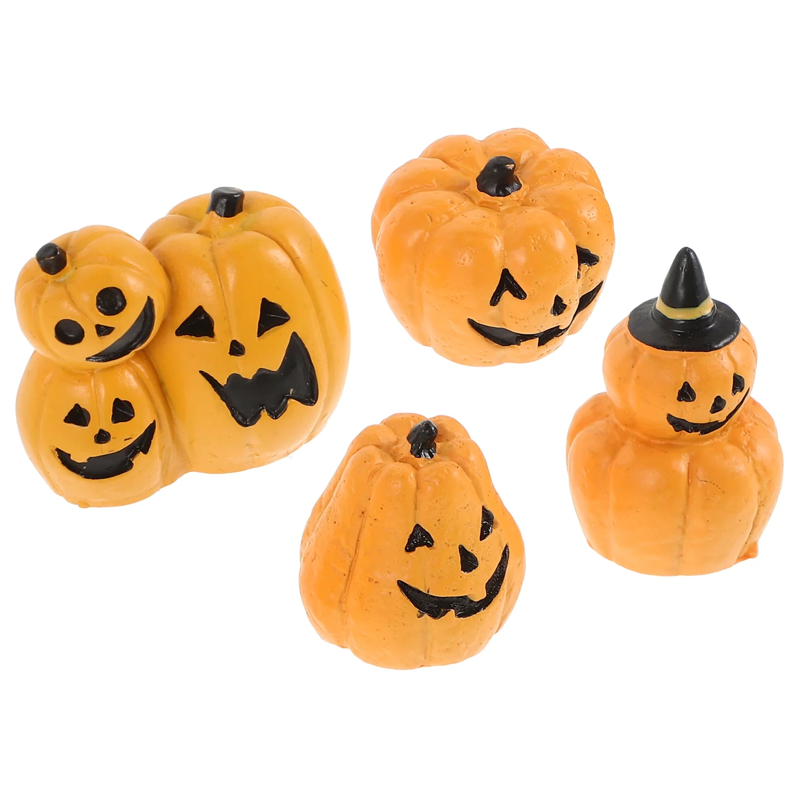 

4 Pcs Halloween Ornaments Room Decorations Resin Toy Figurines Adornments Crafts Cafe