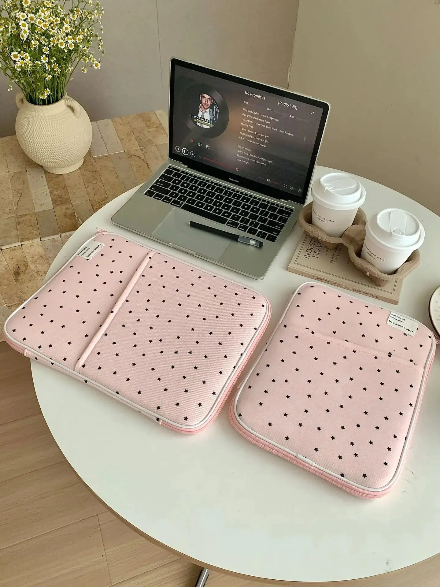 

Cute Star Laptop Sleeve 13.3 14 Inch For Macbook XiaoMi Samsung Ipad Pro9.7 10.2 11 Air3 4 10.5 10.9 Tablet Pouch Bag